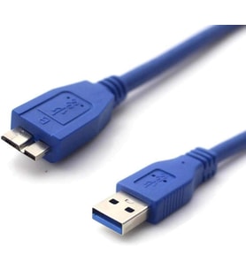 Al-4621 0.5 Metre USB 3.0 HDD Harddisk Kablo Ara Bağlantı Micro Veri Taşınabilir Disk Kablosu, Mavi