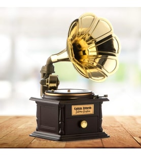 Kişiye Özel Gramofon Müzik Kutusu