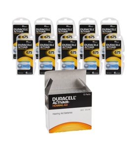 Duracell Activair 675 Kulaklık Pili 6'lı Blister ( 10 Paket )