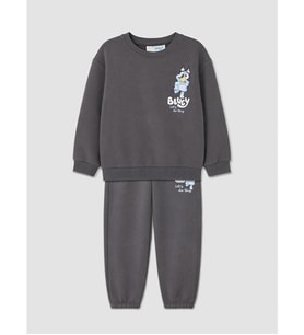 LCW Kids Antrasit Bluey Baskılı Erkek Çocuk Eşofman Takım