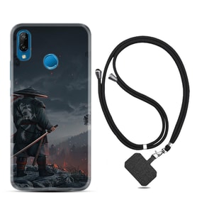 Huawei P20 Lite Mate 10 20 Lite Pro P40 Lite KılıfBoyun Askılı Silikon Warrior 1653