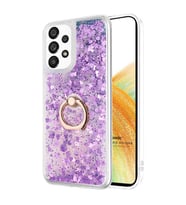 Microsonic Samsung Galaxy A33 5G Kılıf Glitter Liquid Holder Mor