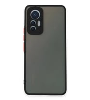 Mey İthalat® Mi 12 Lite Kılıf Montreal Silikon Kapak - Siyah