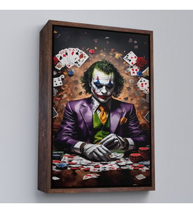 Çerçeveli Joker Tablosu (Beyaz)