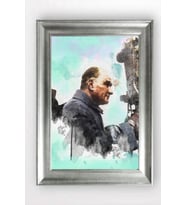 Gümüş Çerçeveli Atatürk Tablo a65
