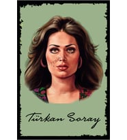 Türkan Şoray Yeşilçam Temalı Ahşap Tablo / Poster