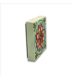 İtalyan Deseni Baskılı Doğaltaş  Magnet(KD-081)Buzdolabı Süsü