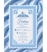 EKONOMİK SÜNNET DAVETİYE MODEL NO:028-032 ZARF DAHİL