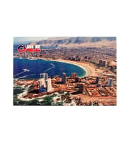 Şili Temalı Ahşap Kartpostal Magnet (Karışık)