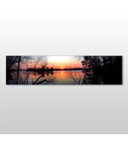Göl Manzarası Kanvas Tablo 90x30cm (Karışık)