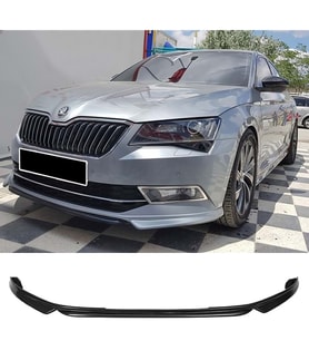 Skoda Super B Custom Ön Ek Karlık Abs Plastik Mat Siyah 2015 2016 2017 2018 2019 karlık+bodykit+ek