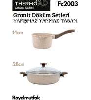 Thermoad 2'Li Vizon Set (Sosluk&Sütlük-28 Cm Karnıyarık Tenceresi)