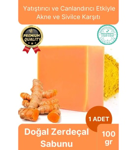 Doğal İçerik Onarıcı Ve Leke Karşıtı El Yüz Saç Vücut Canlandıran Besleyen Zerdeçal Özlü Sabun