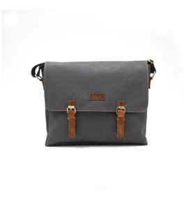 Design 03 Kanvas - Deri 15.6 Inch Postacı Laptop Çantası