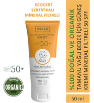 Lexroo %100 Doğal Bebek Güneş Kremi Leke Karşıtı Mineral Filtreli Yüksek Koruma SPF50 UVA UVB 50 ml