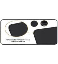 Azemax 3mm 70x30 Oyuncu Mouse Pad Forza 2 Desenli Speed Yüzey Dikişli