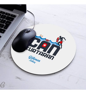 İsimli Can Kurtaran Temalı Yuvarlak Mousepad