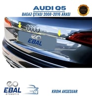 Audi Q5 Krom Bagaj Çıtası 2008-2015 Paslanmaz Çelik (Gümüş)
