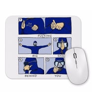 Scuba Big Shark Balık Adam Mouse Pad