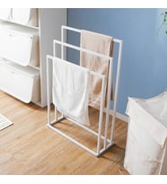 Lyla Concept Manolya Banyo Metal Beyaz Havlu Kurutma Askısı Beyaz