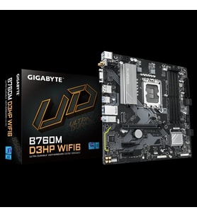 Gıgabyte B760m D3hp Wıfı6, 4xddr5, 2xm.2, Dp, Hdmı, Vga, Wi-fi 6e, Bluetooth V5.3, 12-13.14.nesil, L