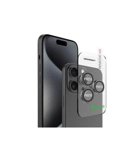 GREENMNKY Buddıes Iphone 16 Pro / 16 Pro Max Uyumlu Kamera Lens Koruyucu (Black) (Siyah)