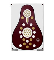 OKCUBABA Vinil Geleneksel Okçuluk Hedef Yüzü – 80x115 cm Koyu Kahve
