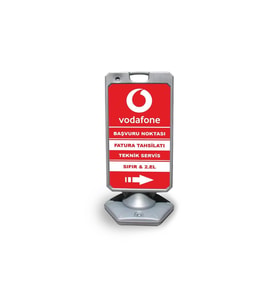 Vodafone   Reklam ve Yönlendirme Uyari Dubasi A Tabela Gri