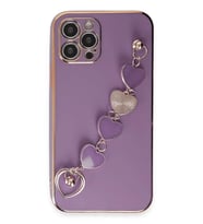 Newface Apple iPhone 12 Pro Max Kılıf Esila Silikon - Mor