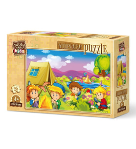 Art Kids Meraklı Kampçılar 25 Parça Ahşap Puzzle