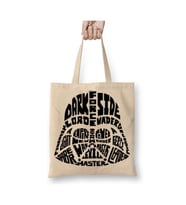 Star Wars Typography Beyaz Bez Çanta Uzun Saplı Alışveriş Çantası Plaj Çantası