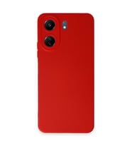 Redmi 13C Kılıf Nano Içi Kadife Silikon - Kırmızı
