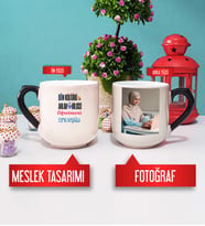 Din Kültürü Öğretmenine Hediye Din Kültürü Öğretmeni Kupa Bardak Oval Sihirli Fotoğraflı