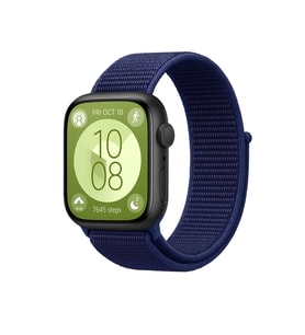 Huawei Fit 4 Hasırlı Cırtcırtlı Kordon - Lacivert-Mürdüm