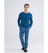 LC WAIKIKI Petrol Standart Kalıp Erkek Pijama Takımı