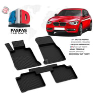 Bmw 1 Serisi F20 4D Araca Özel Havuzlu Kauçuk Paspas 2011-2019 (Karışık)