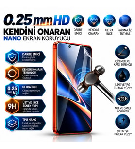 Huawei MATE 40 E PRO Uyumlu 0.25mm Şeffaf HD Kendini Onaran Nano Kırılmaz Ekran Koruyucu Darbe Emici Ultra Plus