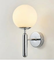Alva Glob Camlı Duvar Aplik 3260-W20-9M-GX (Krom)
