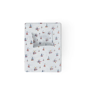 %100 Pamuklu Bebek Lastikli Çarşaf 60x120+20 + Bebek Yastık Kılıfı 35x45