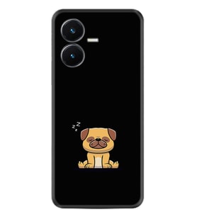 Vivo Y22S Kılıf Resimli Desenli Silikon Platinium Series Uyuyan Köpek 1875