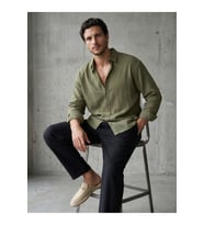 Premium Oversize Müslin Gömlek - % 100 Pamuk, Yıkamalı
