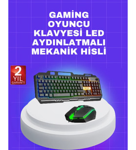 Gaming Klavye Mouse – Çatışmasız Tuş, Hızlı Tepki Süresi