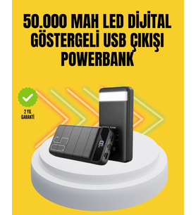 Profesyonel 50.000 Mah Powerbank – Aynı Anda Birden Fazla Cihaz Şarj Eden, Dayanıklı Ve Güvenli Taşınabilir Şarj Cihazı