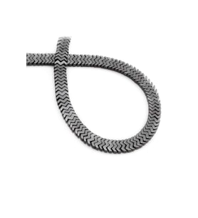 Hematit Doğal Taş Parlak Füme Yarasa Kesim 7x1mm Dizi