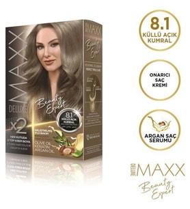 Maxx Deluxe Saç Boyası 8.1 Küllü Açık Kumral