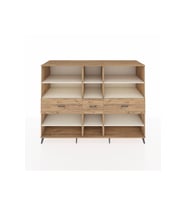 Kronos Dolap 9 Raflı 3 Çekmeceli  220x59x163 Çam-Aytaşı/Çam