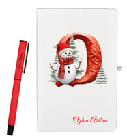Sevgiliye Yılbaşı Hediyesi Kişiye Özel Defter ve Roller Kalem Seti