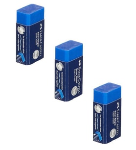 Faber Castel Sınav Silgisi Mavi Exam Eraser 3 lü 187170