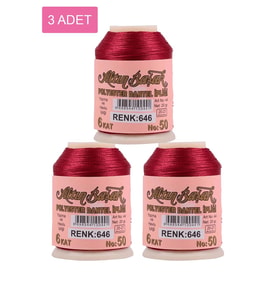 3 Adet Altınbaşak Oya ve Dantel İpi 20 gr - Royaleks - No: 646