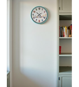 MCG  36 Cm Turkuaz Çocuk Odası Duvar Saati